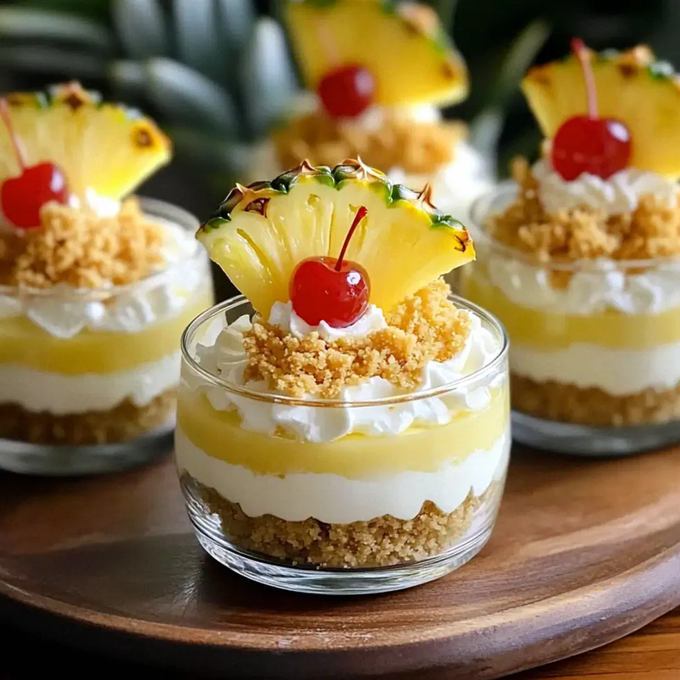 Ananas-Käsekuchen-Becher ohne backen fürs Wochenende