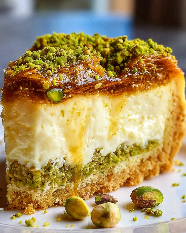 Baklava Pistazien Cheesecake – Ein unwiderstehlicher Genuss!