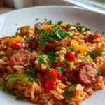 Best One Pan Italian Beef Sausage & Rice for Busy Nights