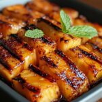 Brauner Zucker Gegrillte Ananas für den perfekten Sommerdelight