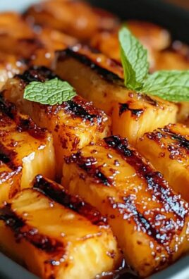 Brauner Zucker Gegrillte Ananas für den perfekten Sommerdelight