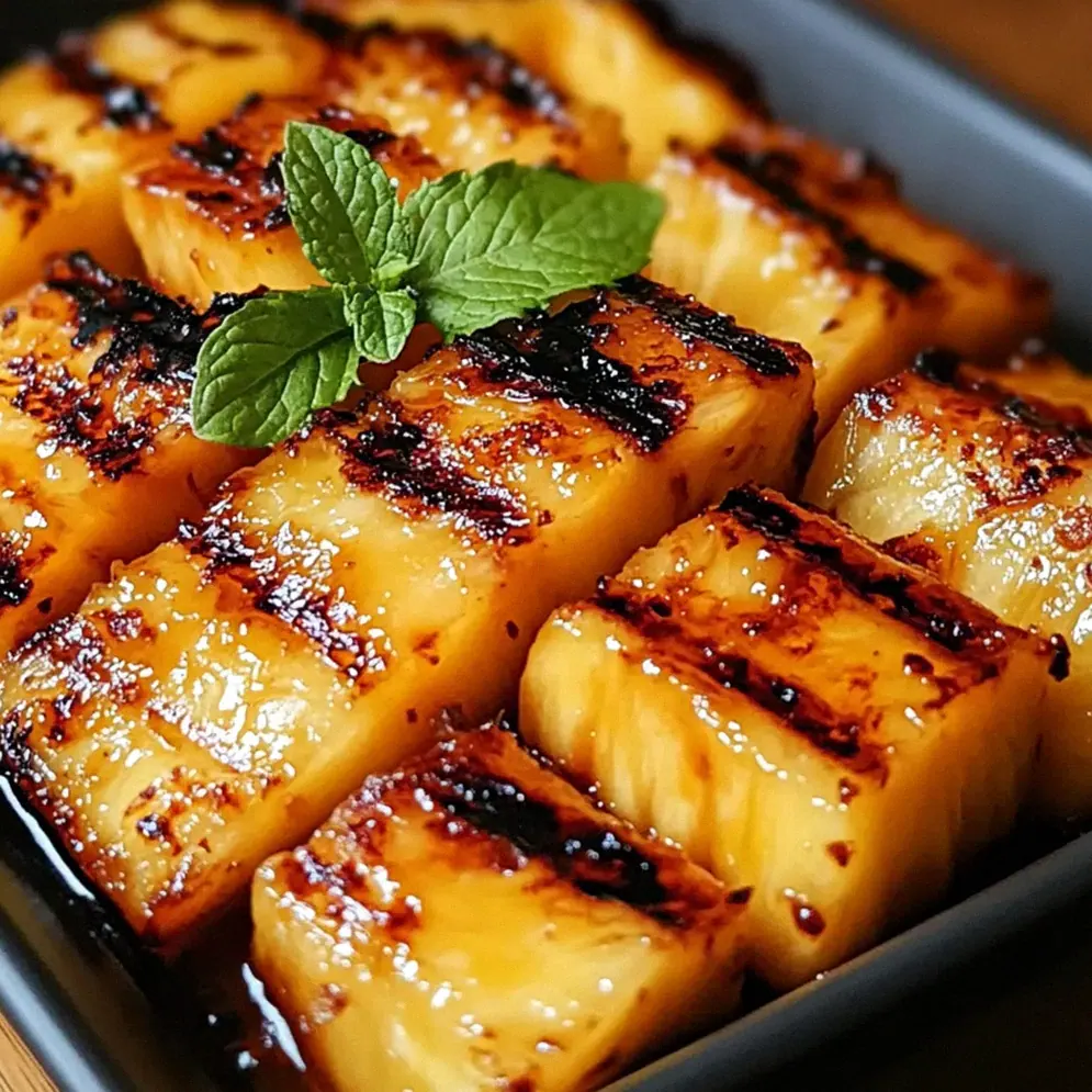 Brauner Zucker Gegrillte Ananas für den perfekten Sommerdelight – Schritt 1