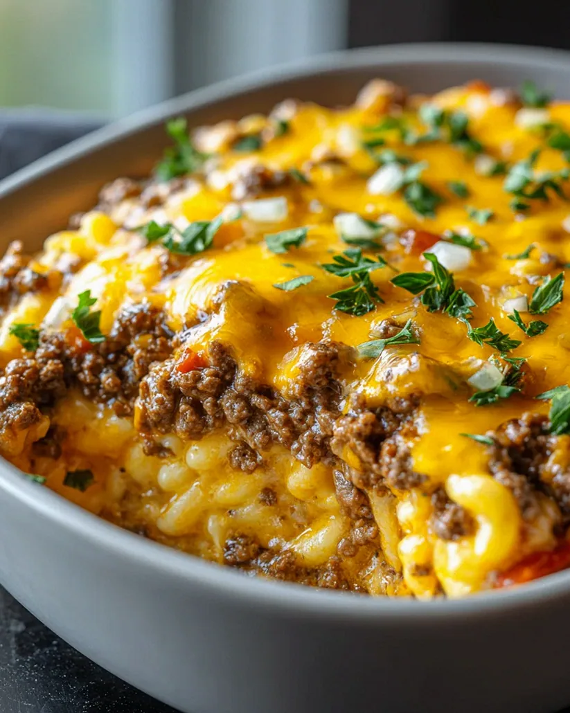 Cheeseburger Auflauf: Das beste Low Carb Comfort Food!