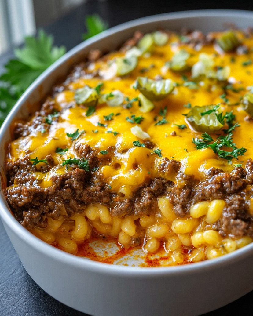 Cheeseburger Auflauf: Das beste Low Carb Comfort Food! – Schritt 2
