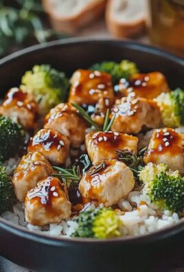 Chicken Teriyaki mit Brokkoli und Reis einfach zubereiten