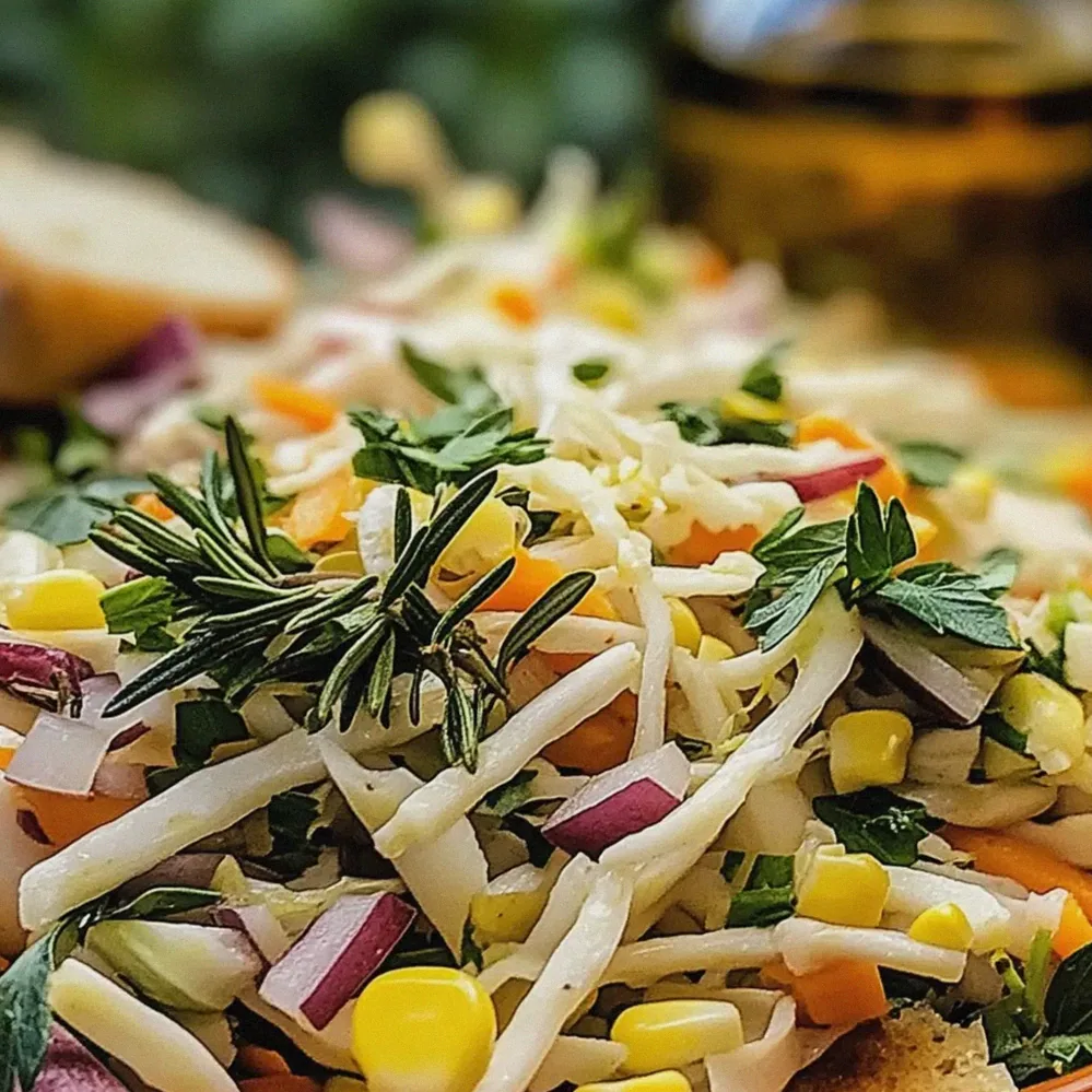 Chinakohl Salat mit Mais Honig Senf