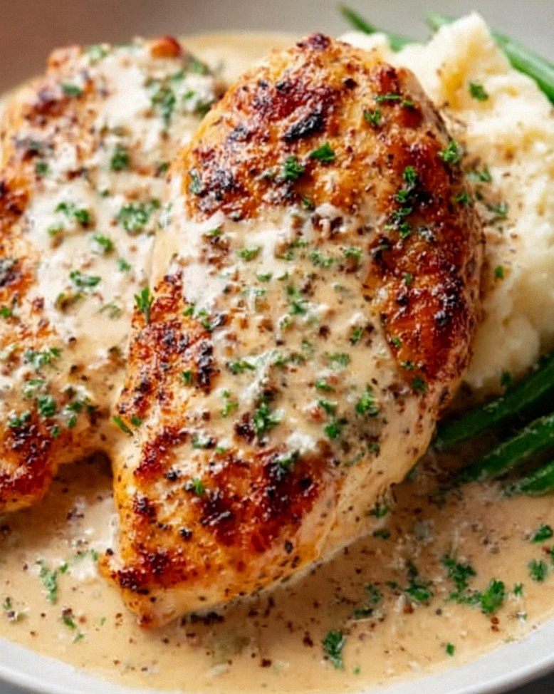 Cremiges Knoblauch-Parmesan-Hühnchen Rezept für Feinschmecker – Schritt 2