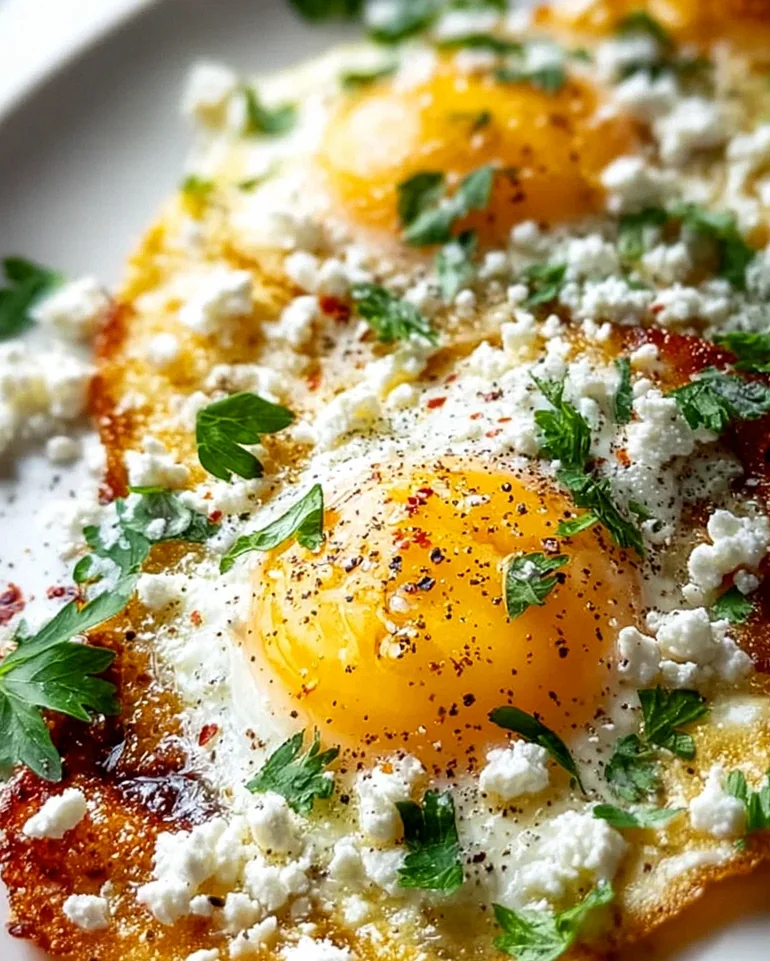 Crispy Feta Fried Eggs: Knusprige Eier mit Feta genießen!
