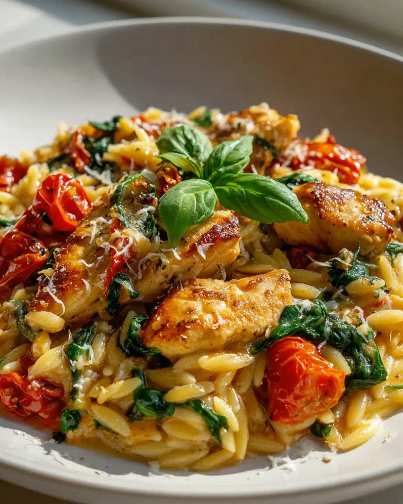 Die beste cremige Hähnchen Orzo Pfanne: Dein neues Lieblingsessen – Schritt 2