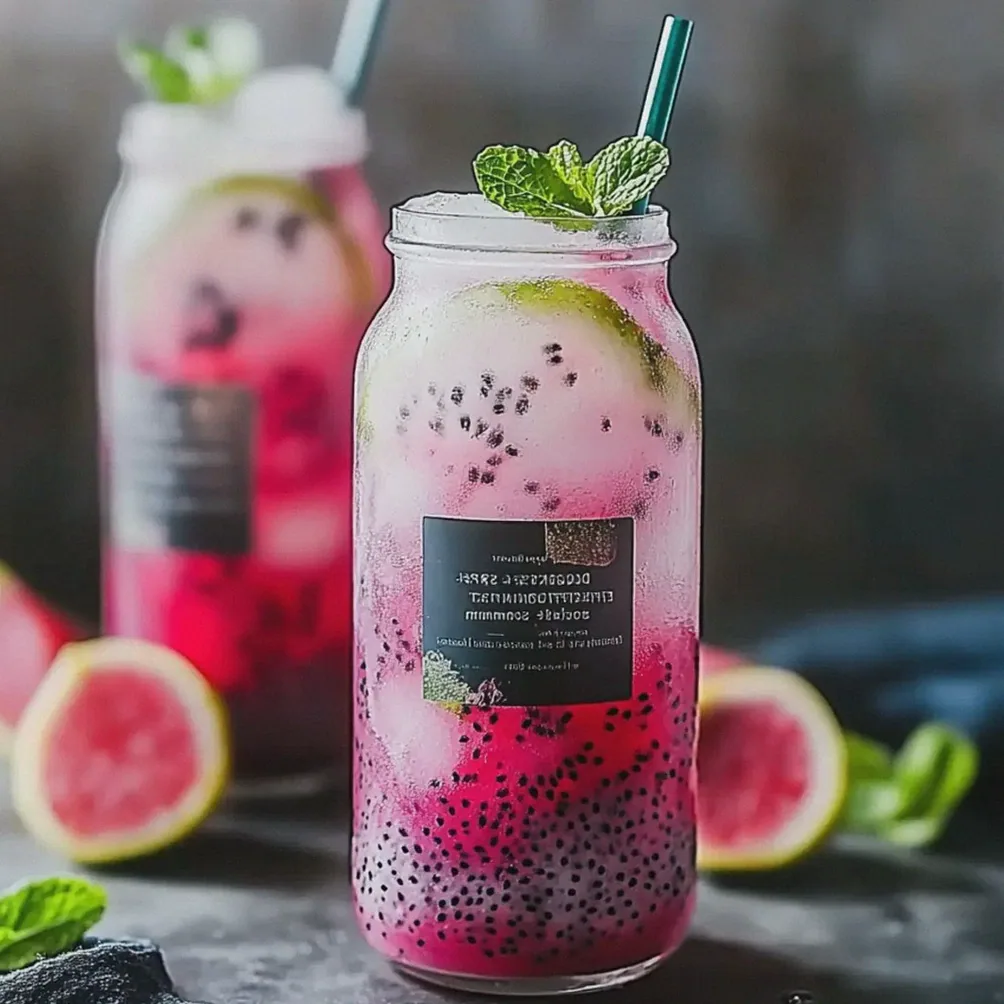 Dragonfruit Spritz erfrischender Party-Drink für den Sommer