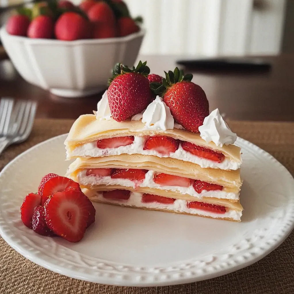 Erdbeerkreppkuchen – Leicht & Luftig genießen