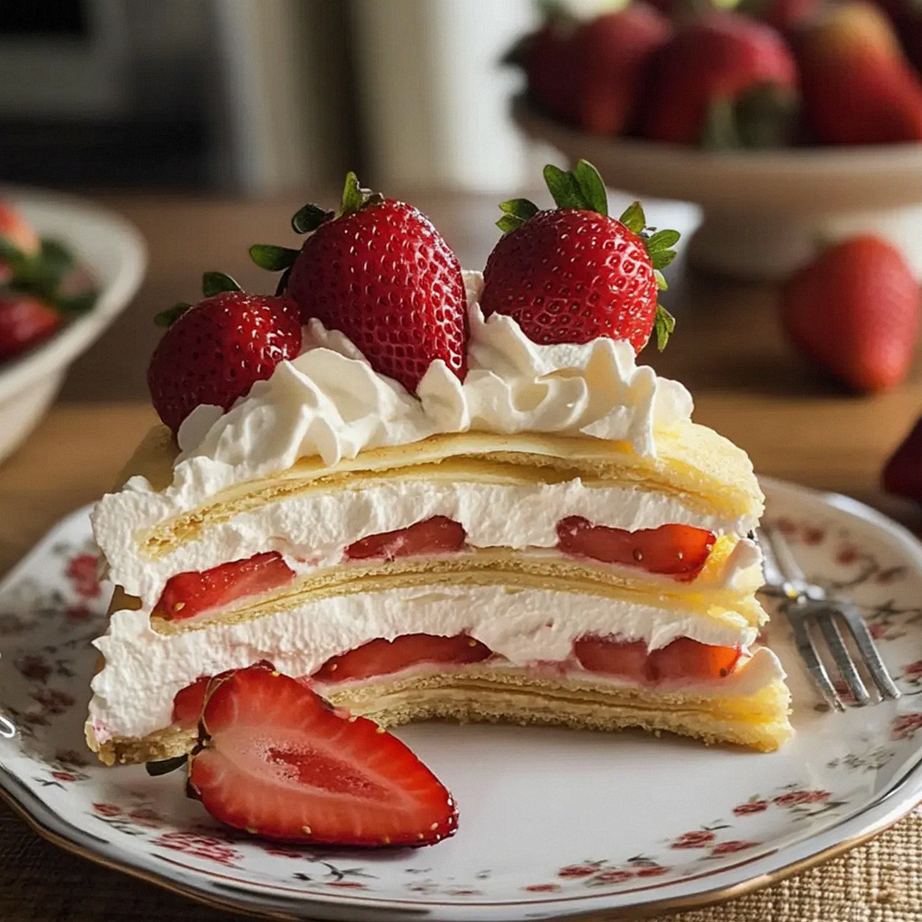 Erdbeerkreppkuchen – Leicht & Luftig genießen – Schritt 2
