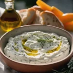 Feta Dip mit Knoblauch Joghurt einfach selbst zubereiten
