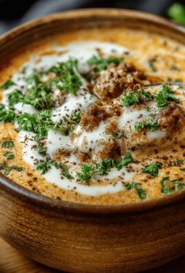 Friss-dich-dumm-Suppe – Cremige Käsesuppe mit Hackfleisch