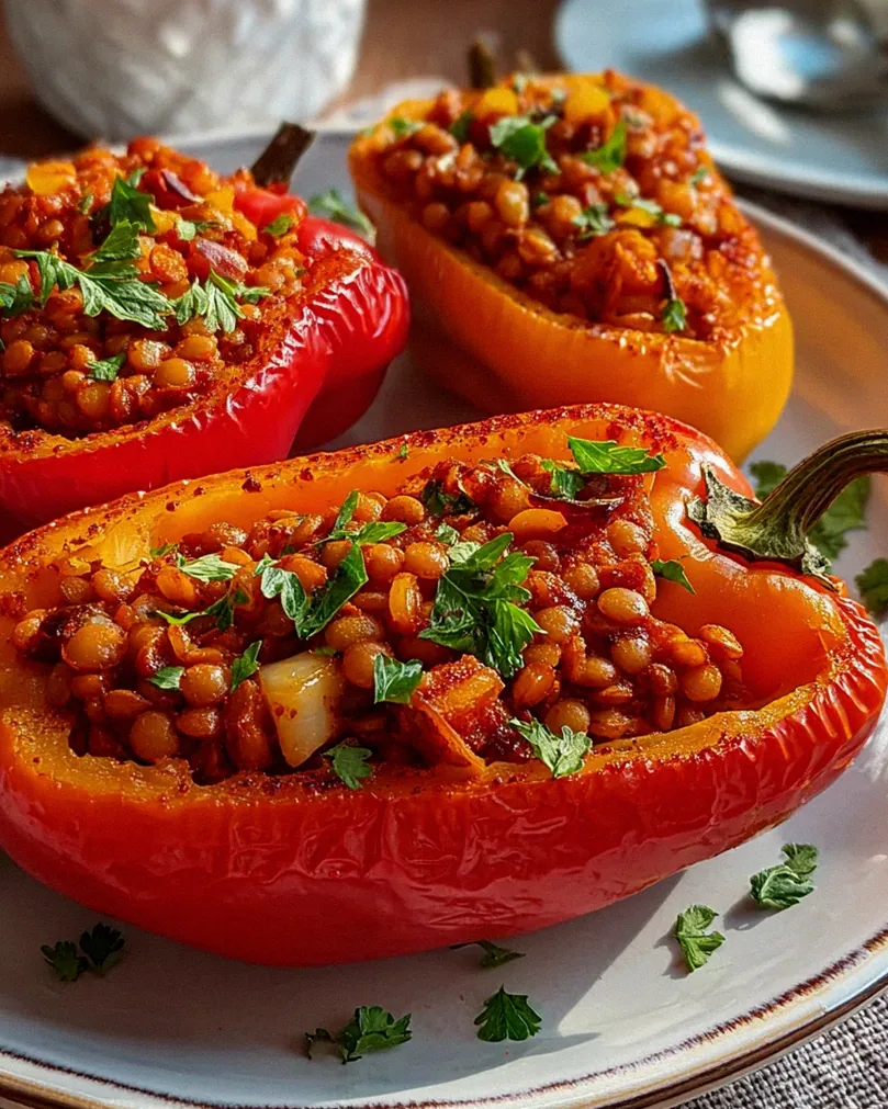 Gefüllte Spitzpaprika mit Linsen – Schritt 2