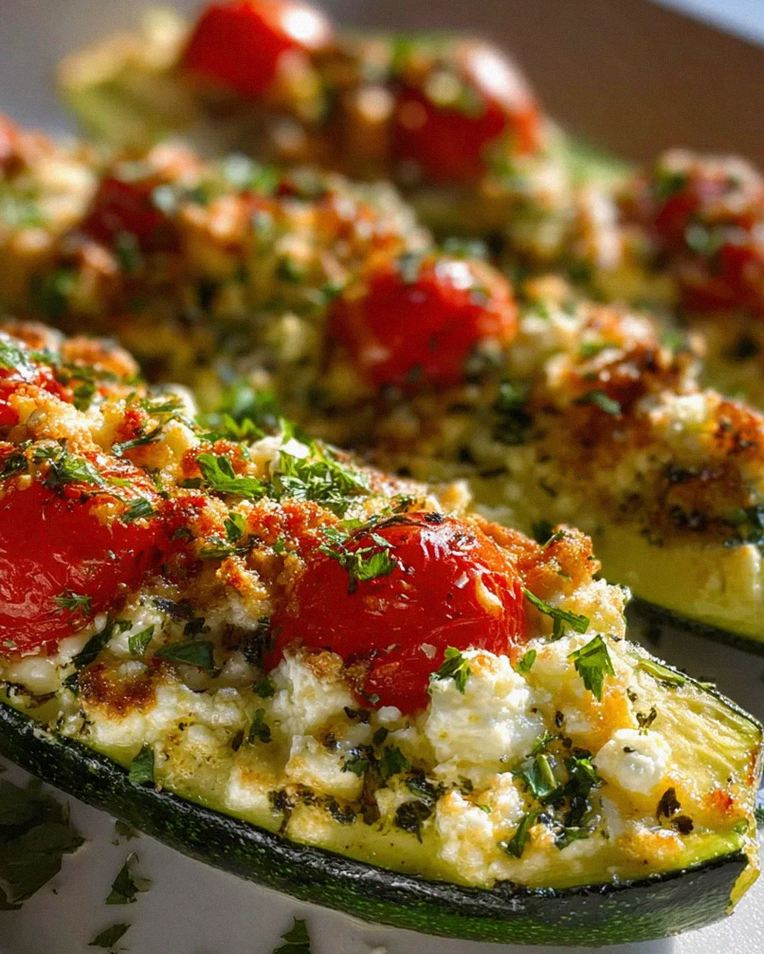 Gefüllte Zucchini mit Feta – Leckeres Rezept für Genießer!