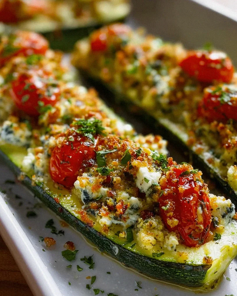 Gefüllte Zucchini mit Feta – Leckeres Rezept für Genießer! – Schritt 2