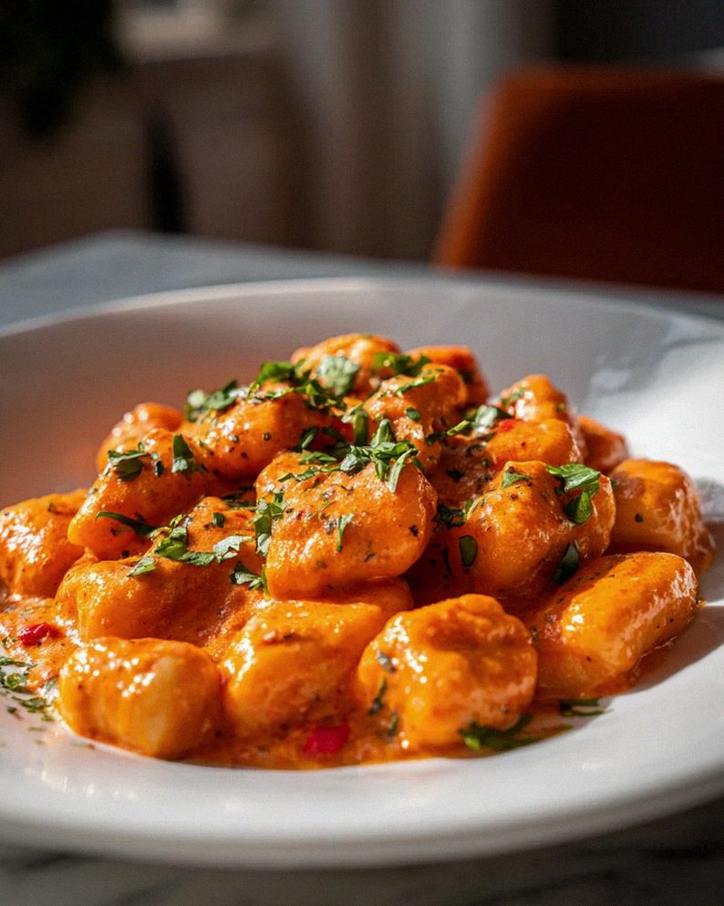 Gnocchi in würziger Paprika-Sahnesoße – ein Genuss!