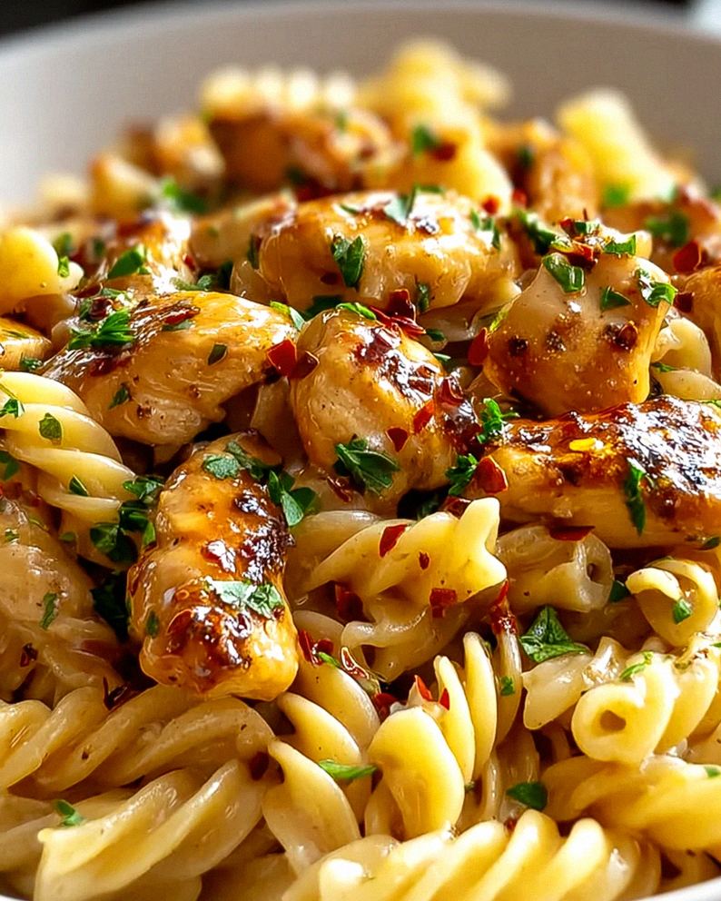 Honig-Pfeffer-Hühnchen Pasta Rezept – Schnelle Genussmomente!