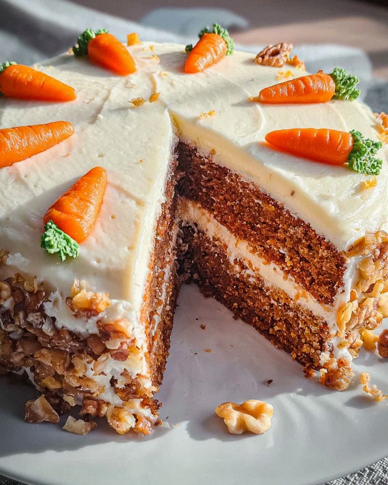 Karottenkuchen mit Frischkäse-Frosting