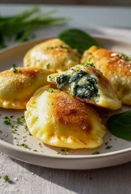 Kartoffeltaschen mit Frischkäse-Spinatfüllung – lecker & einfach!