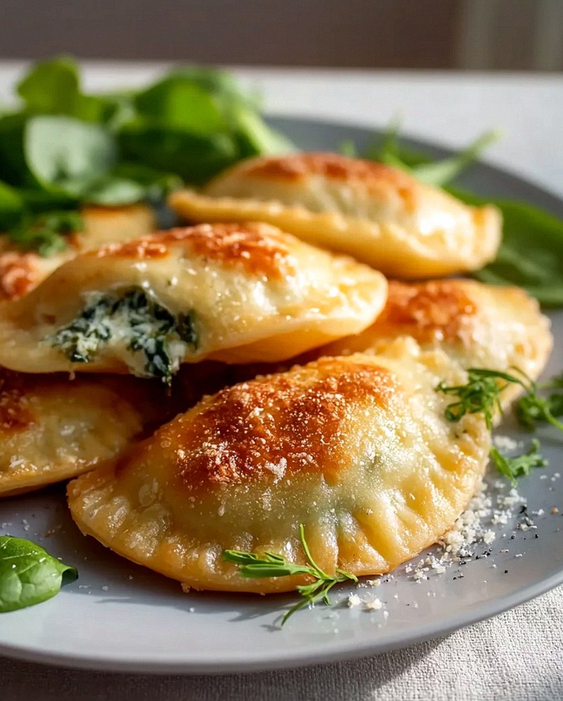 Kartoffeltaschen mit Frischkäse-Spinatfüllung – lecker & einfach! – Schritt 2
