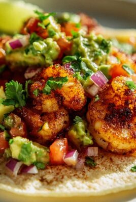 Knusprige Air Fryer Shrimp Tacos mit Avocado Salsa
