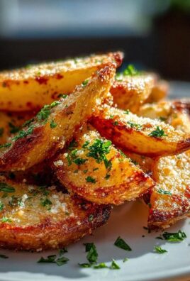 Knusprige Knoblauch Parmesan Kartoffelspalten – Einfach & Lecker