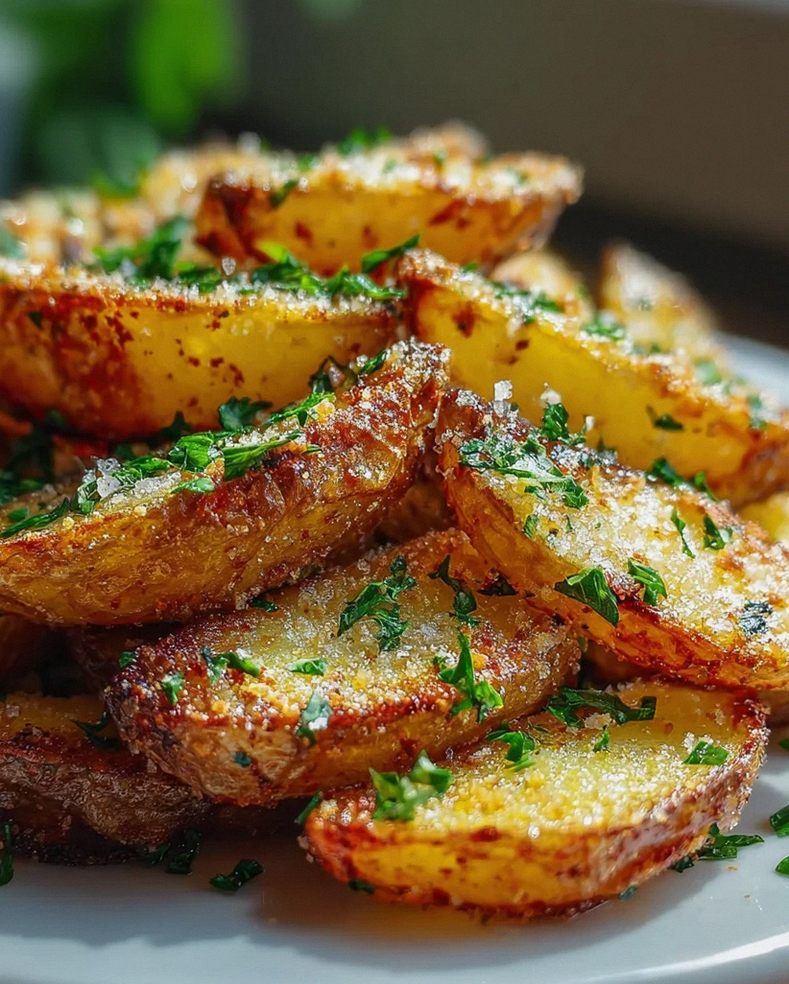 Knusprige Knoblauch Parmesan Kartoffelspalten – Einfach & Lecker – Schritt 2