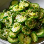 Koreanischer Gurkensalat: Cremig-frisch mit Sesam Tahini