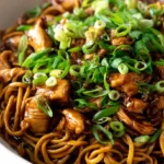 Langsame Kochzeit: Sticky Garlic Chicken Nudeln Rezept