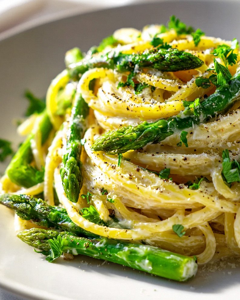 Leckere Spargel Pasta mit grünem Spargel - schnell & einfach! – Schritt 2