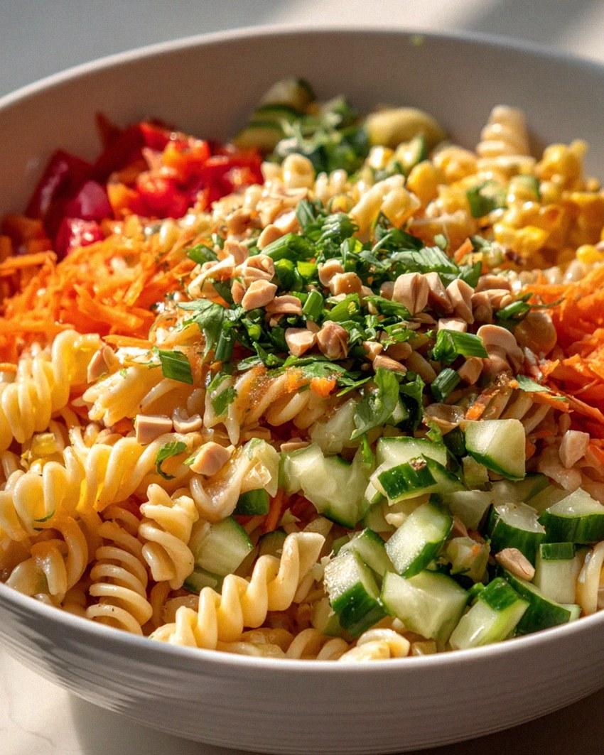 Limetten Crunch Nudelsalat – Frisch, knackig und lecker! – Schritt 2