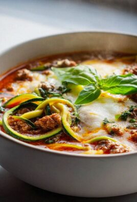 Low Carb Lasagne Suppe: Zucchini Nudeln – Einfach Köstlich!