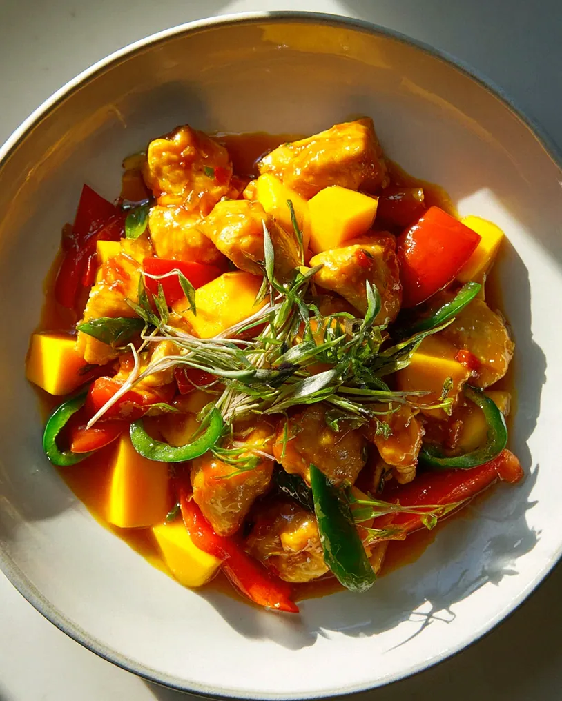 Mango Chicken mit süßer Paprika-Pracht – Schritt 2