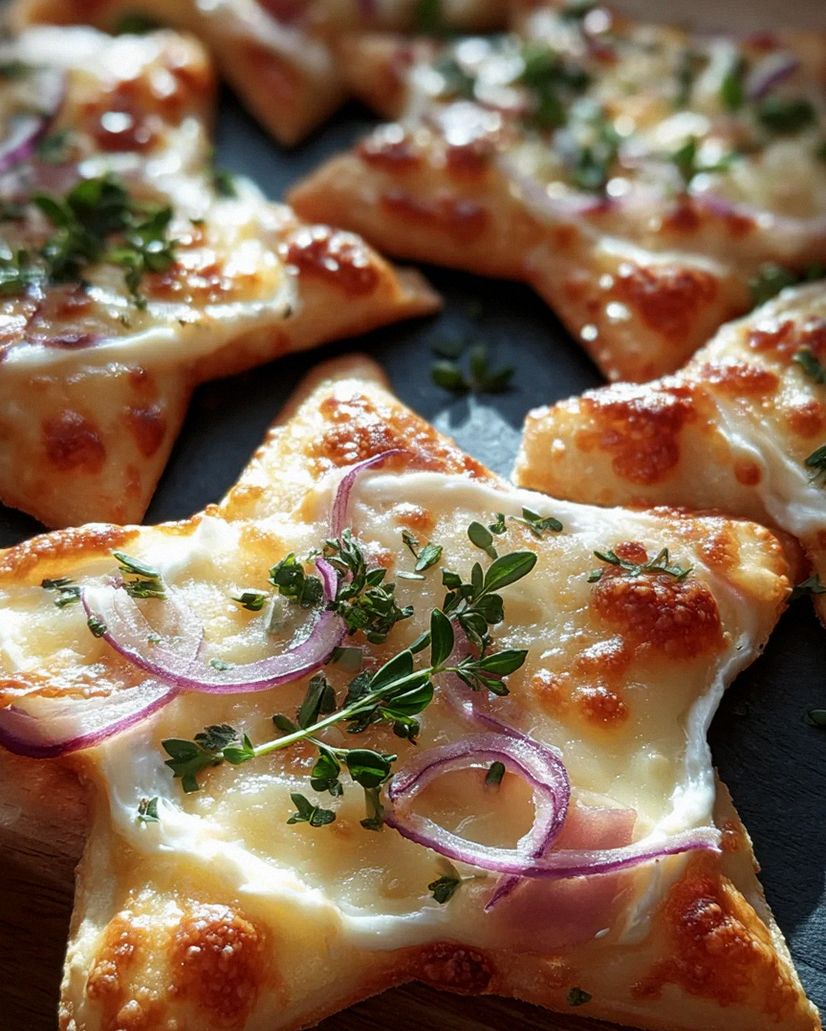 Mini-Flammkuchen-Sterne – Schritt 1