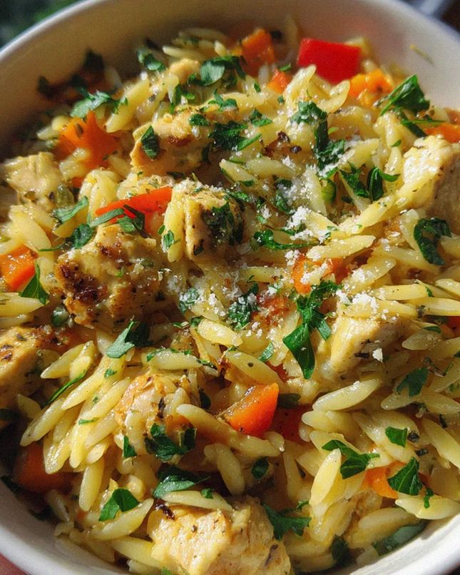 Onepot Orzo-Wikinger-Topf