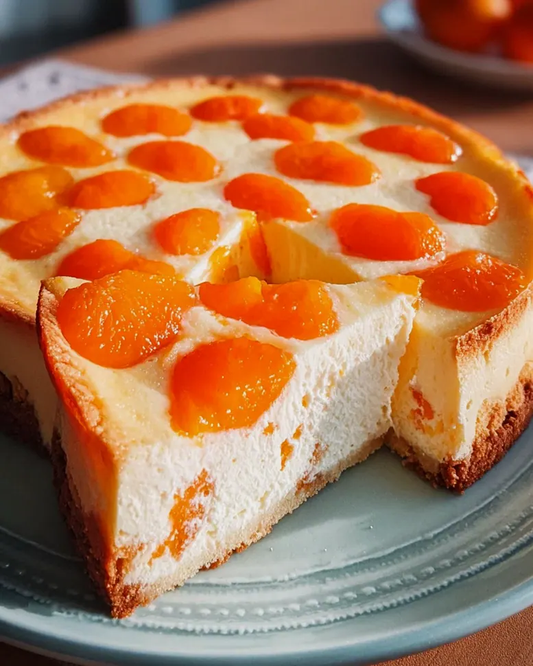 Quarkkuchen mit Mandarinen