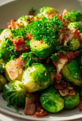 Rosenkohl Pfanne mit Knoblauch & Herzhaftem Rind