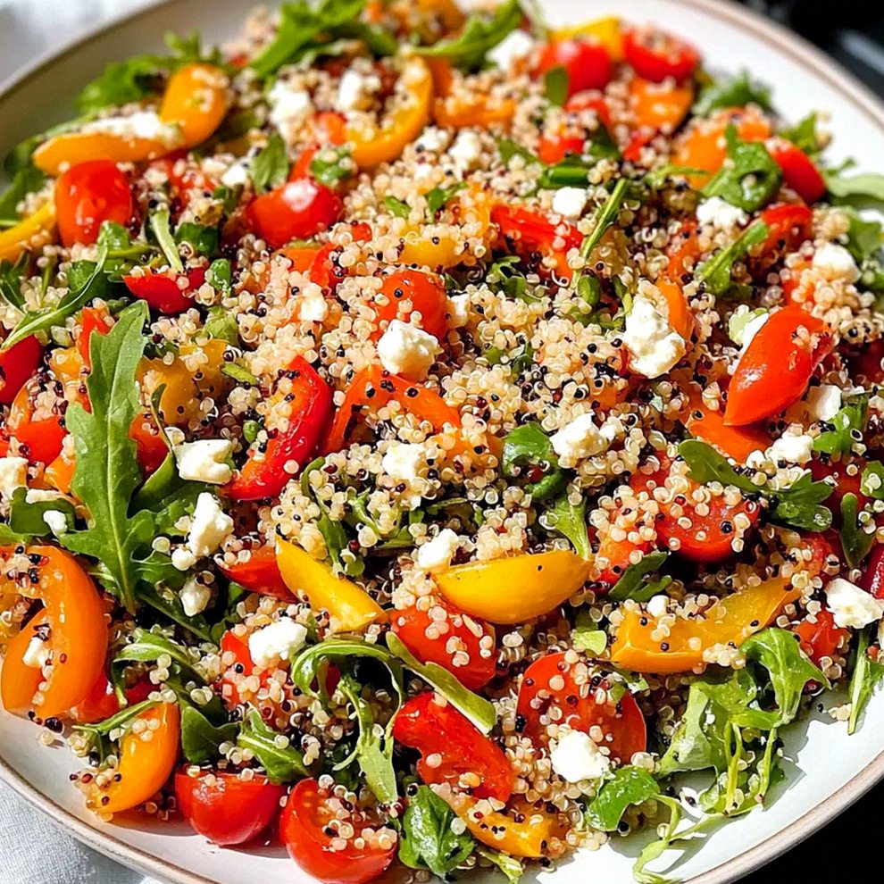 Sommer Salat mit Quinoa und buntem Gemüse – Schritt 2