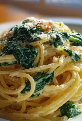 Spaghetti mit Spinat Frischkäse Sauce: Unglaublich lecker!