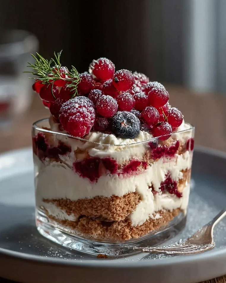Spekulatius Tiramisu mit alkoholfreien Beeren genießen!