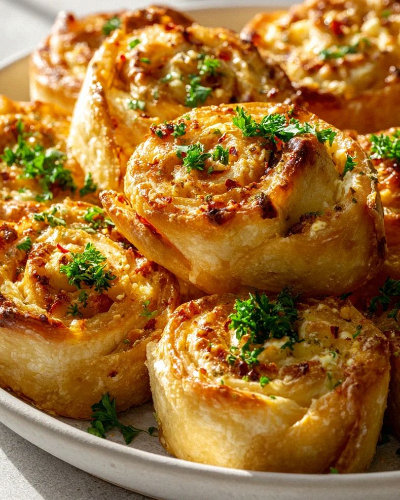 Spicy Feta Rolls with Chili Flakes – Your New Favorite Appetizer! – Schritt 2