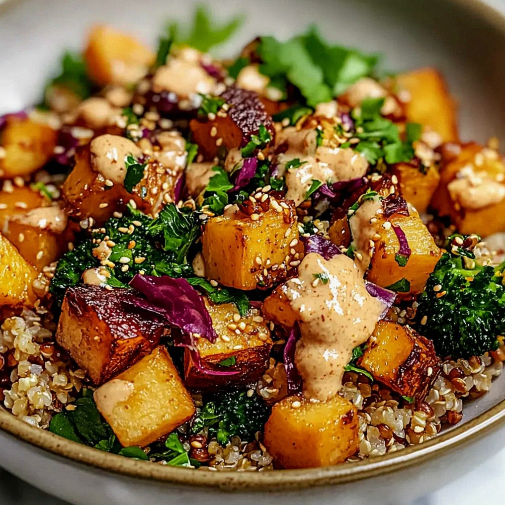 Süßkartoffel Quinoa Salat mit Miso Gesund und Einfach – Schritt 1