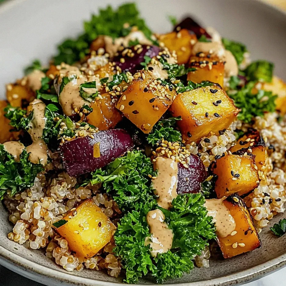 Süßkartoffel Quinoa Salat mit Miso Gesund und Einfach – Schritt 2